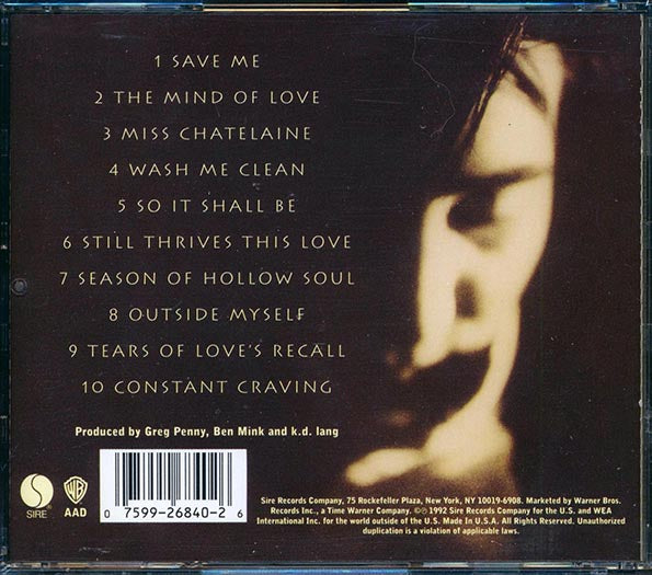 KD Lang - Ingenue (CD)