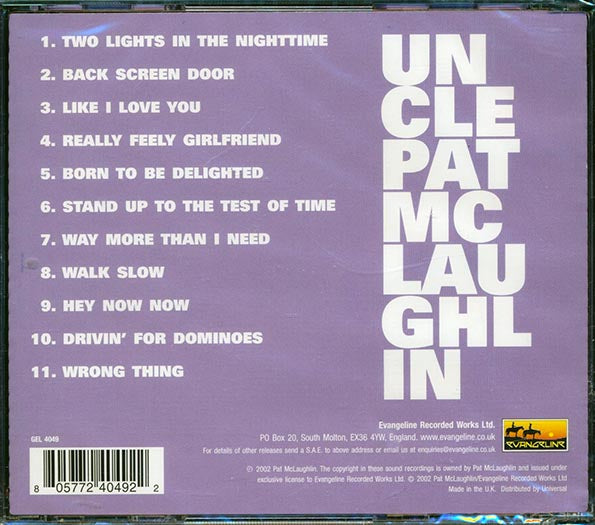 Pat McLaughlin - Uncle Pat (CD)