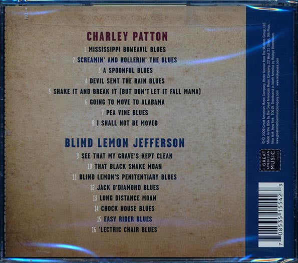 Charley Patton, Blind Lemon Jefferson - Devil's Best Friend (CD)