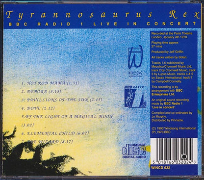Tyrannosaurus Rex - BBC Radio 1 Live In Concert (CD)
