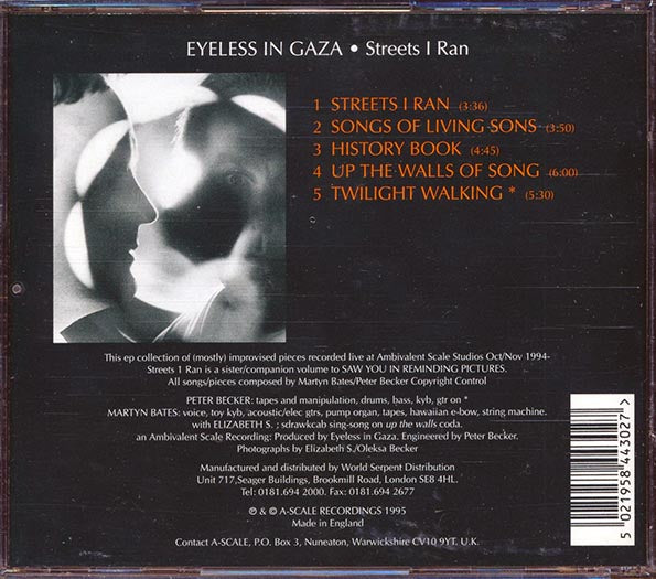 Eyeglass In Gaza - Streets I Ran (CD)