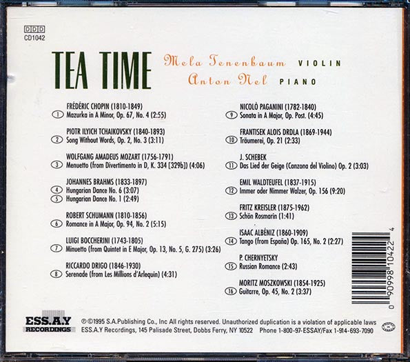 Mela Tenenbaum, Anton Nel - Tea Time: A Collection Of Favorites For Violin & Piano (CD)