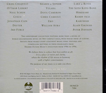 Cusco, Neal Schon, 3rd Force, Ottmar Liebert, Craig Chaquico, Etc. - Higher Octave Music Evolution 1986-1996 (30 tracks) (2xCD) (incl. large booklet) (CD)