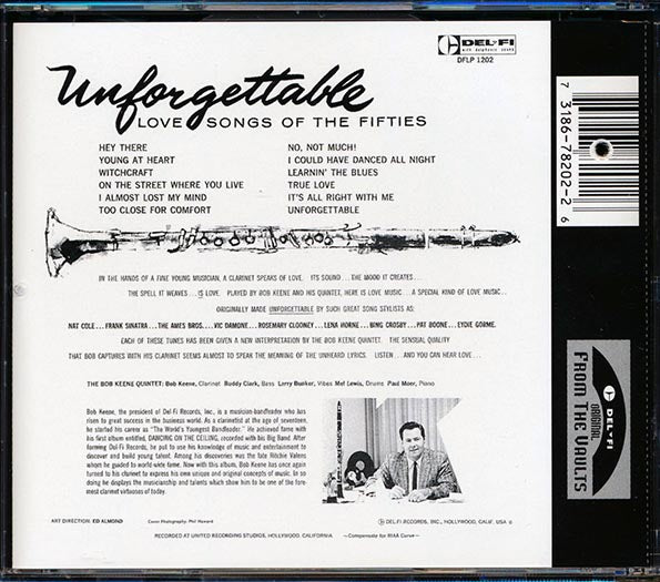 Bob Keene Quintet - Unforgettable: The Love Songs Of The Fifties (CD)