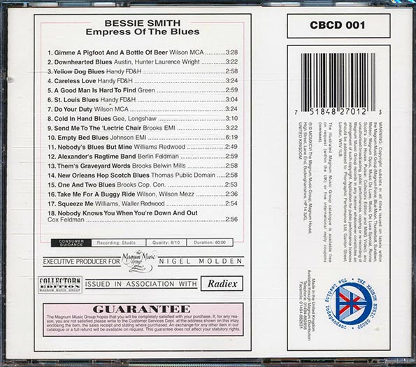 Bessie Smith - Empress Of The Blues: Collector's Edition (CD)
