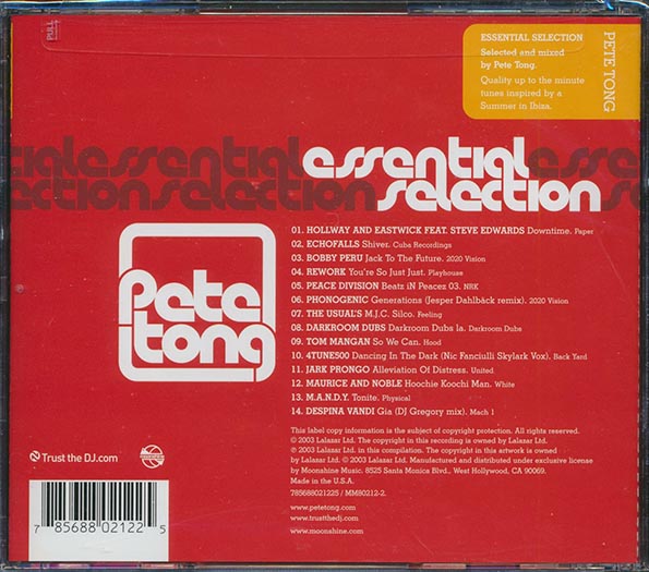 Pete Tong - Essential Selection (CD)