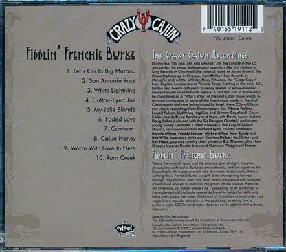 Fiddlin' Frenchie Burke - The Crazy Cajun Recordings (CD)