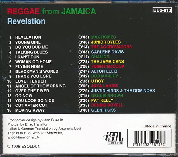 Alton Ellis, Dennis Bovell, Jr. Byles, Bob Marley, Etc. - Reggae From Jamaica: Revelation (CD)