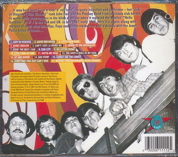 John Fred & His Playboy Band - Absolutely The Best Of John Fred & His Playboy Band: The Jewel Recordings 1964-69 (CD)