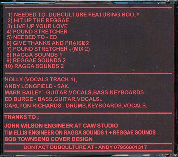 Dubculture - Needed To (CD)