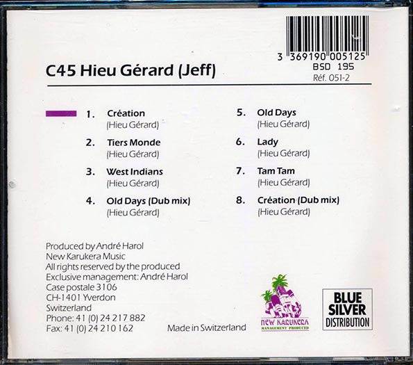 C45 Hieu Gerard (Jeff) - Creation (CD)