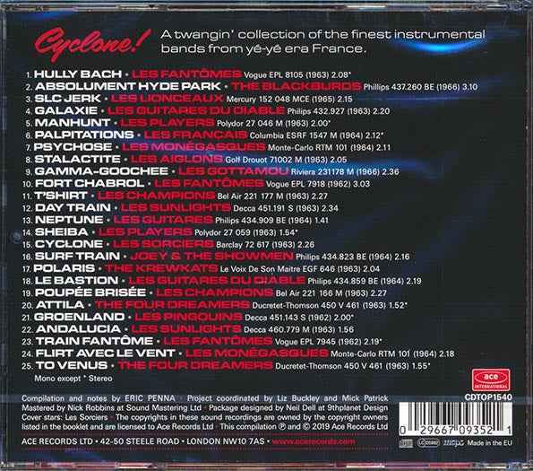 Blackburds, Fantomes, Guitars Du Diable, Etc. - Cyclone! Gallic Guitars A-Go-Go 1962-66 (CD)