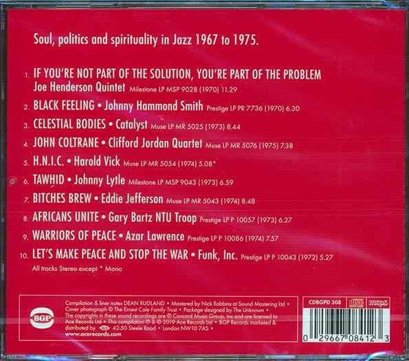 Johnny Hammond Smith, Funk Inc, Joe Henderson Quintet, Etc. - If You're Not Part Of The Solution: Soul, Politics & Spirituality In Jazz 1967-1975 (CD)