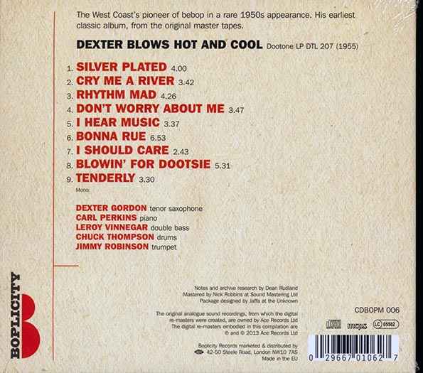 Dextor Gordon All-Stars - Dexter Blows Hot And Cool (CD)