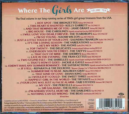 Naomi Wilson, The Bronzettes, The Vareeations, Etc. - Where The Girls Are Volume 10 (CD)