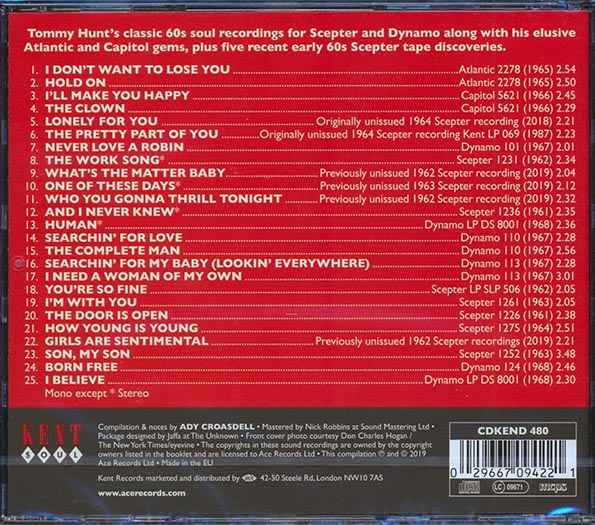 Tommy Hunt - The Complete Man: 60s NYC Soul Songs (CD)