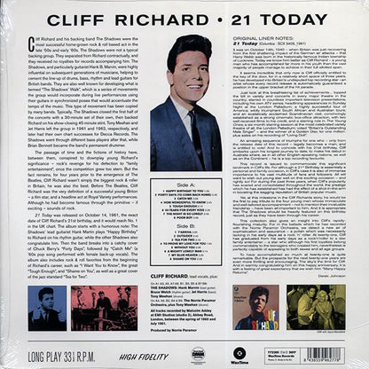 Cliff Richard - 21 Today (ltd. ed.) (180g) (LP) - PureSound Records