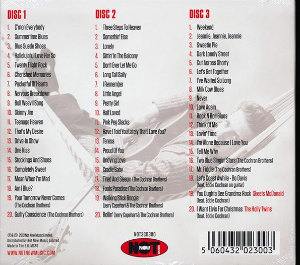 Eddie Cochran - The Very Best Of Eddie Cochran (60 tracks) (3xCD) (CD)