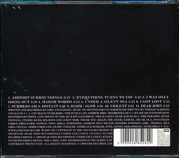 Loney Dear - Dear John (CD)