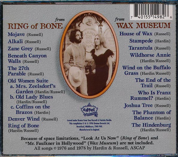 Tom Russell, Patricia Hardin - The Early Years: Ring Of Bone + Wax Museum (CD)