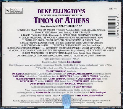 Stanley Silverman - Duke Ellington's Incidental Music For Shakespeare's Play Timon Of Anthens (CD)