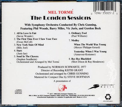 Mel Torme - The London Sessions (CD)