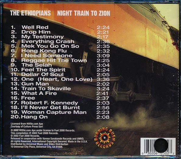 The Ethiopians - Night Train To Zion (20 tracks) (CD)