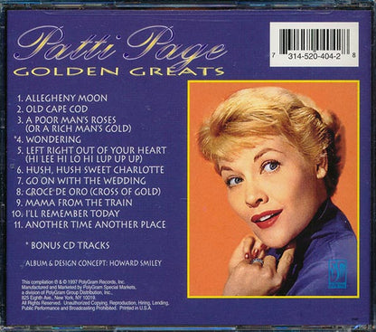 Patti Page - Golden Greats (CD)