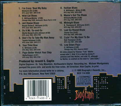 Fats Waller - Low Down Papa (CD)