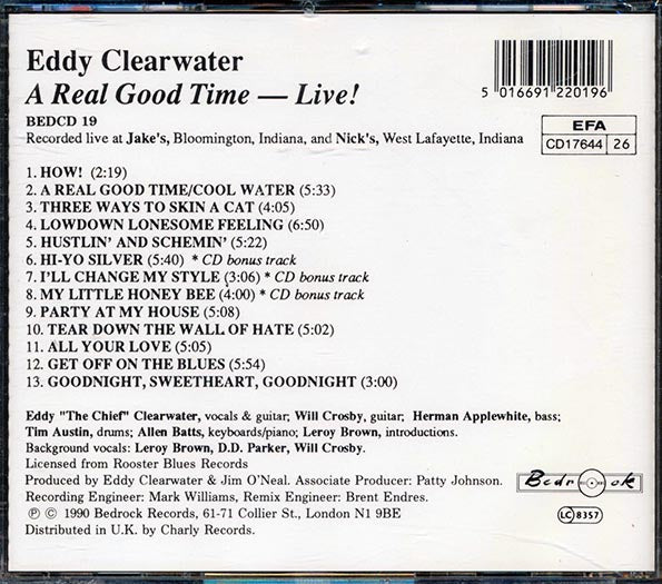 Eddy Clearwater - A Real Good Time: Live! (CD)