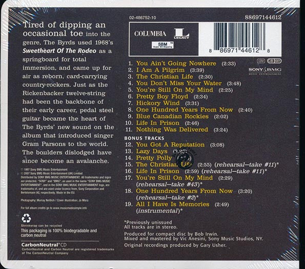 The Byrds - Sweetheart Of The Rodeo (CD)