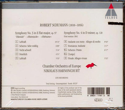 Shumann - Symphonies No. 3 Thenish, No. 4 First Version 1841 (CD)