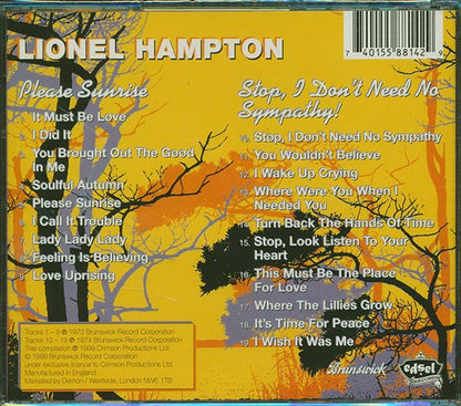 Lionel Hampton - Please Sunrise + Stop! I Don't Need No Sympathy! (CD)