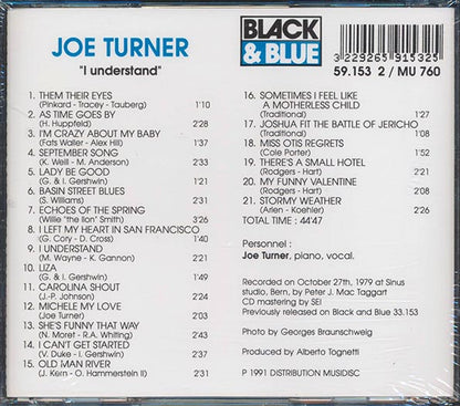 Joe Turner - I Understand (CD)