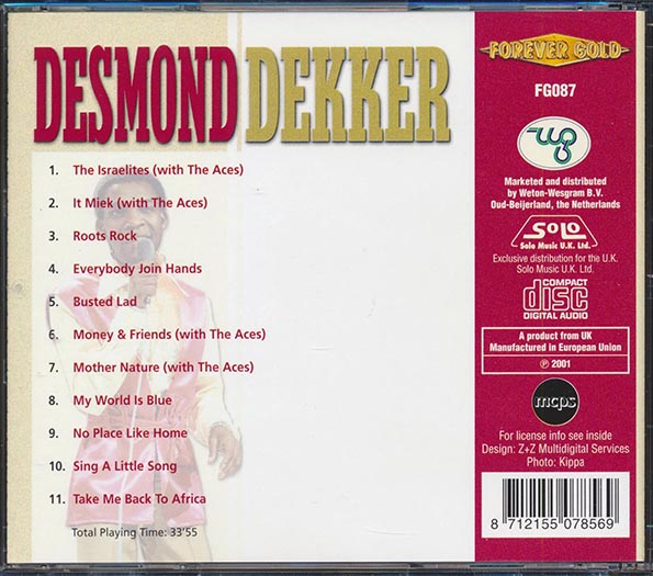 Desmond Dekker - Desmond Dekker (CD)