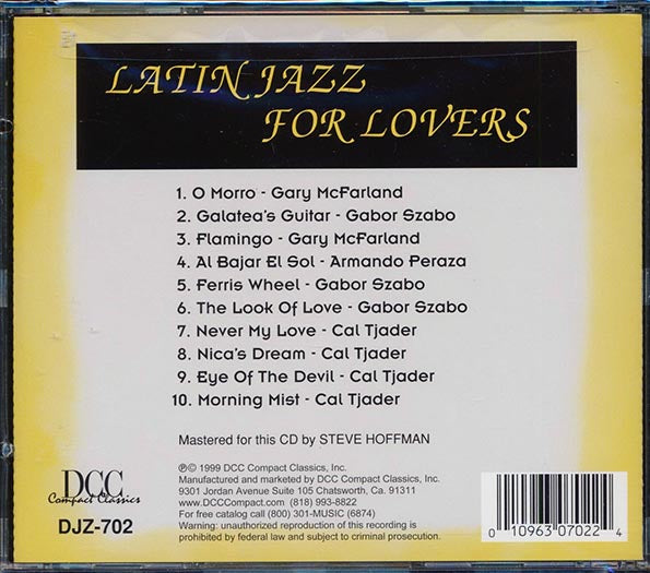 Cal Tjader, Gabor Szabo, Etc. - Latin Jazz For Lovers (CD)
