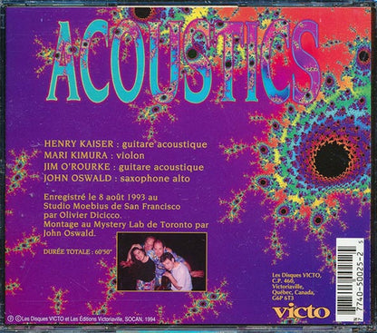 Henry Kaiser, Mari Kimura, Jim O'Rourke, John Oswald - Acoustics (CD)