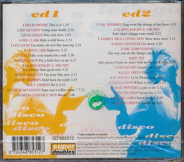 Joe Tex, The Temptations, Jesse Green, Etc. - Let's Go Disco (28 tracks) (CD)