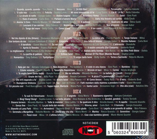 Caterina Valente, Sophia Loren, Dalida, Etc. - 100 Italian Hits (100 tracks) (4xCD) (CD)