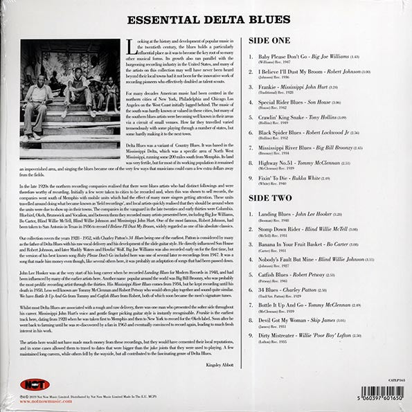 Robert Johnson, Big Joe Williams, Son House, Etc. - Essential Delta Blues (LP)