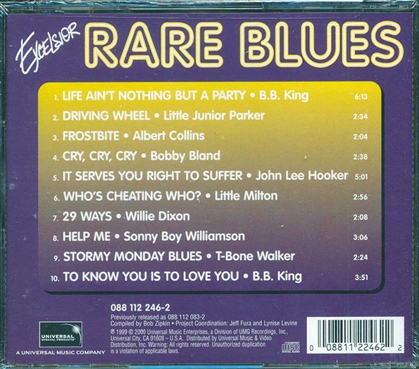 BB King, Albert Collins, Willie Dixon, Etc. - Excelsior Rare Blues (CD)