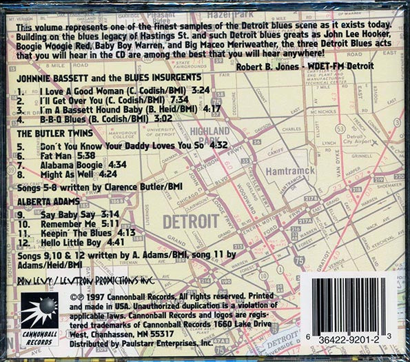 Johnnie Bassett, The Butler Twins, Alberta Adams - Blues Across America: The Detroit Scene (CD)
