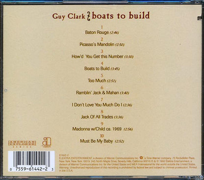Guy Clark - Boats To Build (CD)