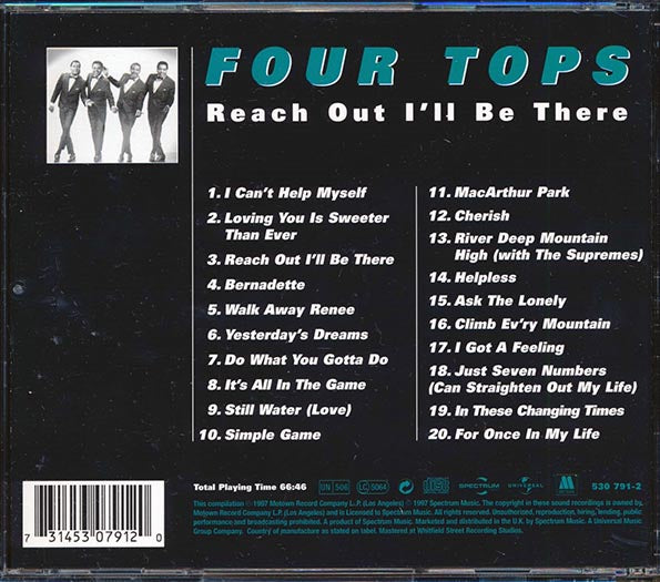 The Four Tops - Reach Out I'll Be There (CD)