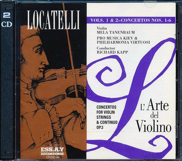 Pietro Locatelli - L' Arte De Violino Vols. 1 & 2 Concertos Nos. 1-6 Conductor Richard Kapp (CD)