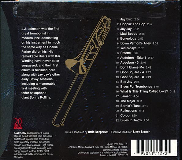JJ Johnson - The Savoy Session (22 tracks) (deluxe 3-fold digipak) (CD)