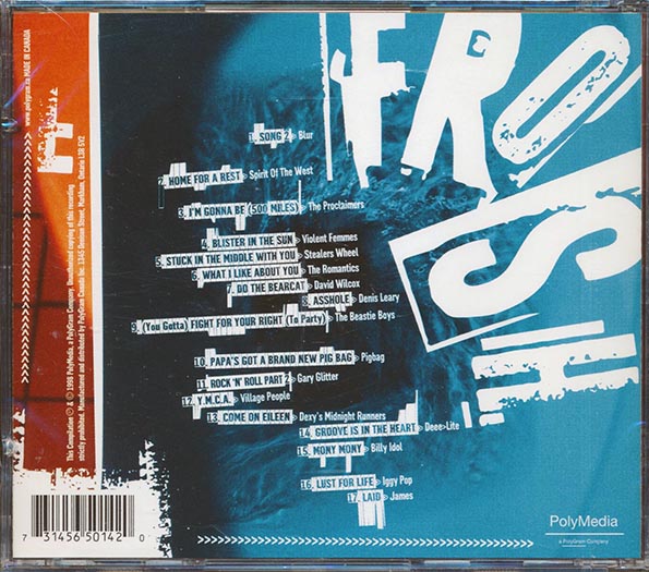 Blur, Iggy Pop, Violent Femmes, The Beatsie Boys, Etc. - Frosh: The Unofficial Soundtrack To Higher Lerning (CD)