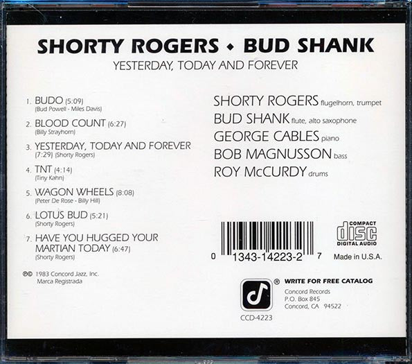 Shorty Rogers, Bud Shank - Yesterday, Today And Forever (CD)