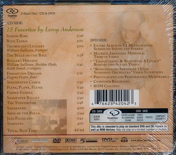 Leroy Anderson - Fiddle Faddle: Maurice Abravanel Conducts The Utah Symphony Orchestra (CD)