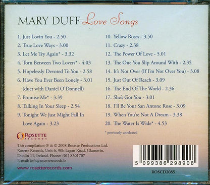 Mary Duff - Love Songs (CD)